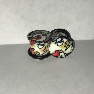 00 or 10mm comic book design plug gauges
